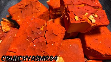 Orange/Yellow Dyed Gym Chalk | Oddly Satisfying | ASMR