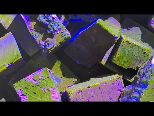 Dyed flakey Buttery softy powdery dusty Gymchalk crush edit|| oddly satisfying|dye AsMr|