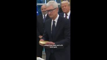 Apple gives Trump 24k gold gift
