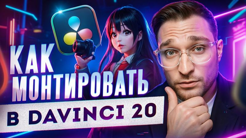 Davinci Resolve 20.2 для новичков. С НУЛЯ до ПРОФИ