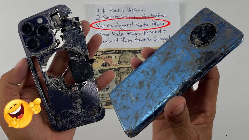 🙄How To Restore Broken iPhone 14 Pro And OnePlus 7T Cracked For My Fan !