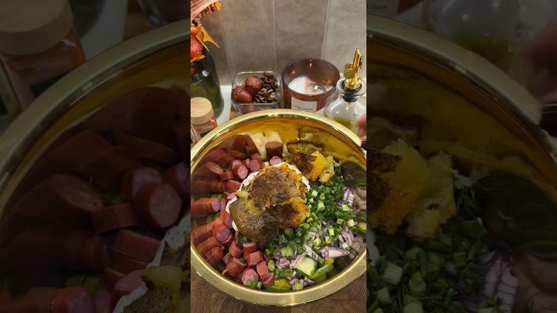 Баварский САЛАТ 🥔🥒 #рецепты #рекомендации #рек #реки #viralvideo #шортс