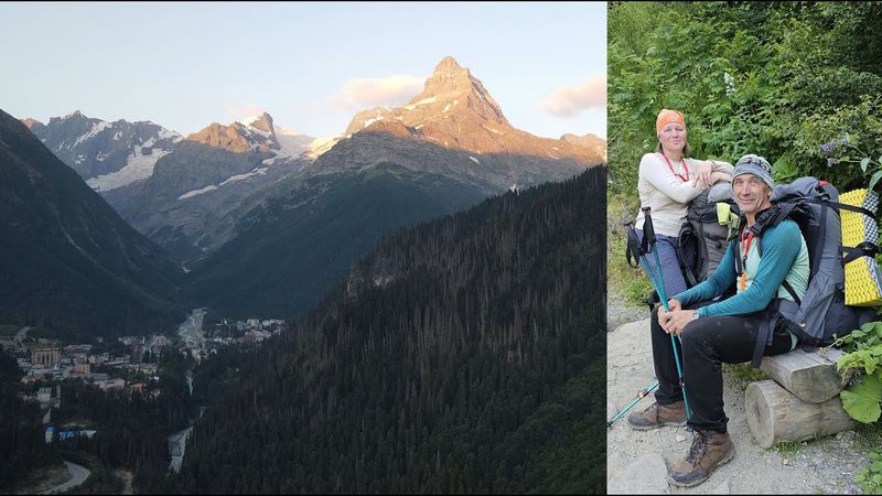 Домбай.  Белалакая-2023. Как же мы на неё вскарабкались? Часть 2