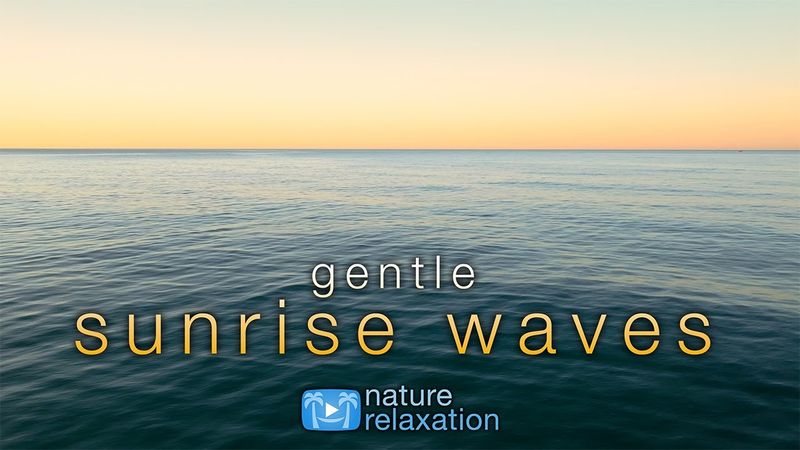 1HR Sunrise by the Sea with Calm Music & Ocean Sounds