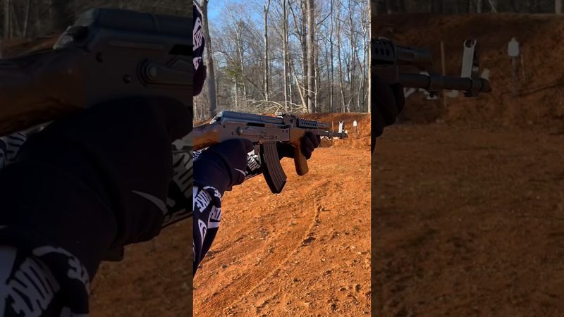 Full Auto Romanian AK 🥹 #shorts #viralshorts #fyp #gun