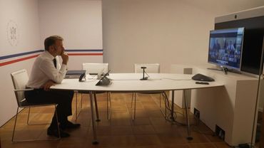 Emmanuel Macron holds a videoconference with EU leaders on Ukraine | AFP