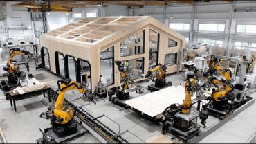 Robots Build Houses Now?! A Futuristic Wooden Home Completed in Just 3 Days!