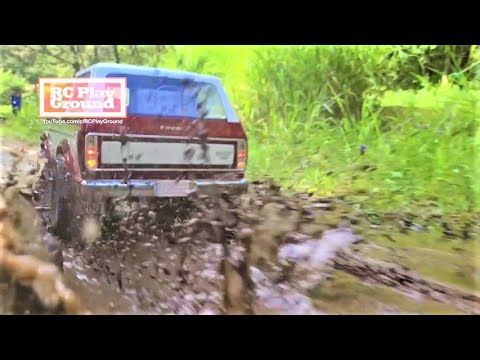 RC Car Traxxas TRX4 Ford Bronco, K5 Blazer Mud Rock Trail Action