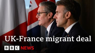 UK and France unveil new 'one in, one out' migrant deal | BBC News