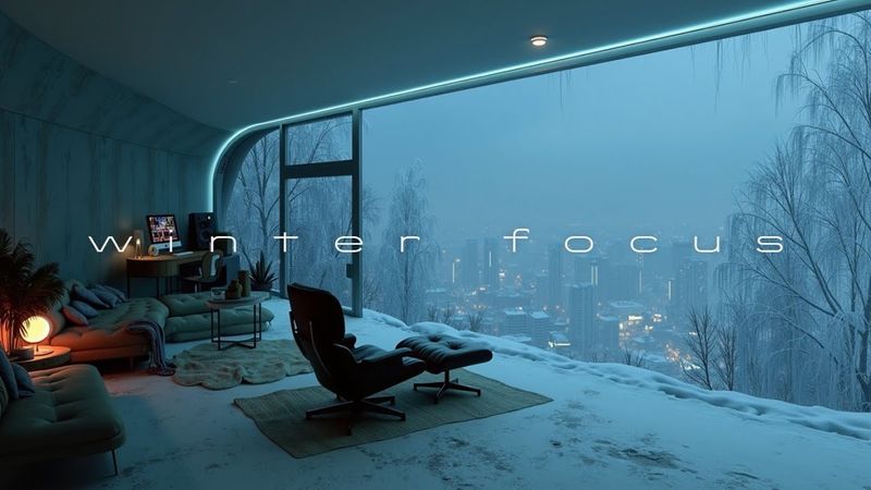 Winter Focus Study Playlist ~ Calm Productivity Brain Boost Music & Deep Work