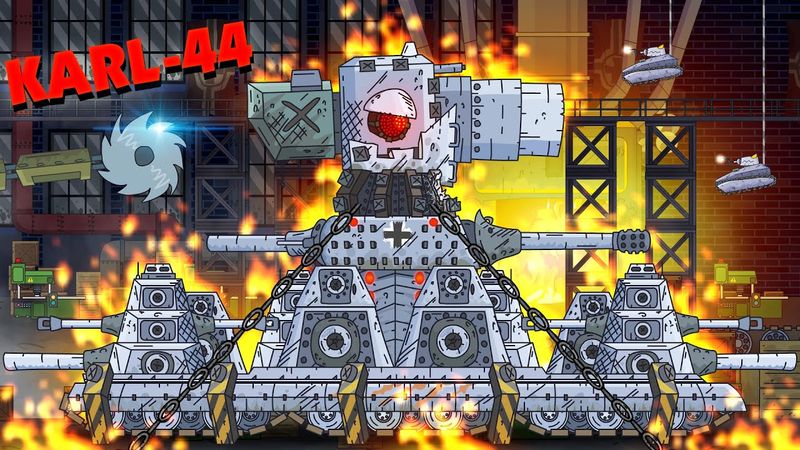 Erschaffung des deutschen Monsters Karl-44 - Cartoons über Panzer