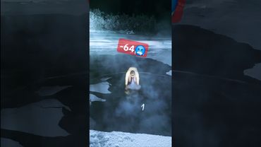 🥶Полюс холода -64🥶Незамерзающий шаман ручей #якутия #оймякон #мороз