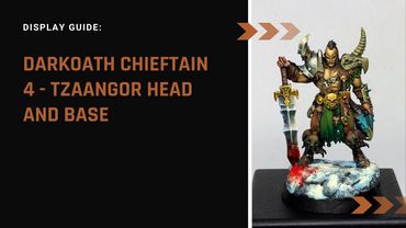 Darkoath 4   Tzaangor head & Snowy Base