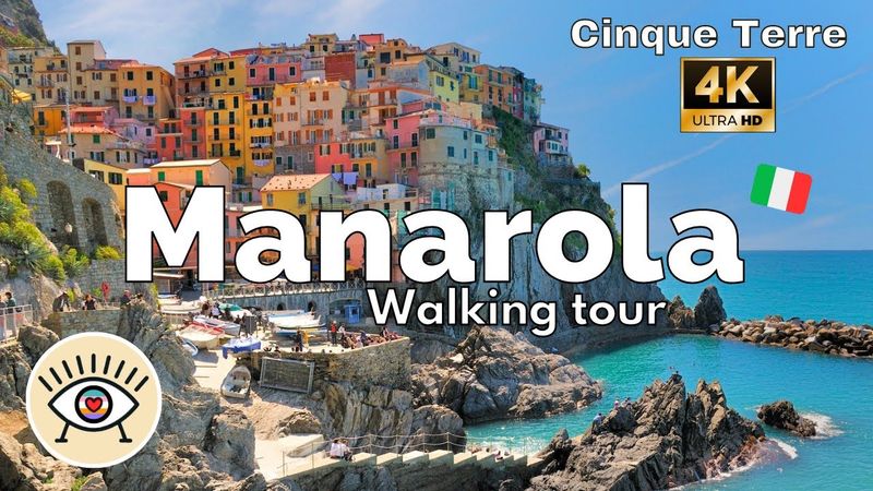 🌞 [4K] CINQUE TERRE Italy (Manarola)🌊 ژوئیه 2023 ✅ تاریخچه تور پیاده روی رایگان با شرح