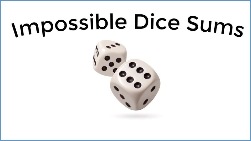 Math magic - how to prove fair sums are impossible from unfair dice