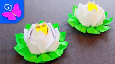 Оригами из бумаги ЦВЕТОК ЛОТОС