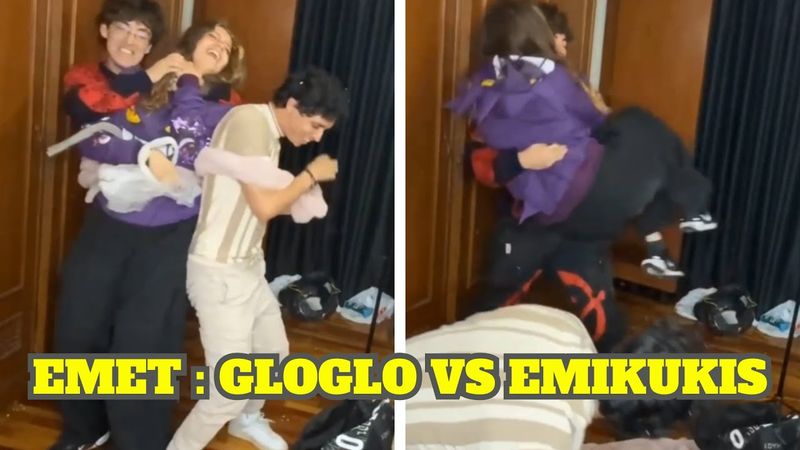 GLOGLO Y EMIKUKIS JUEGAN A LA LUCHA LIBRE (CREO)