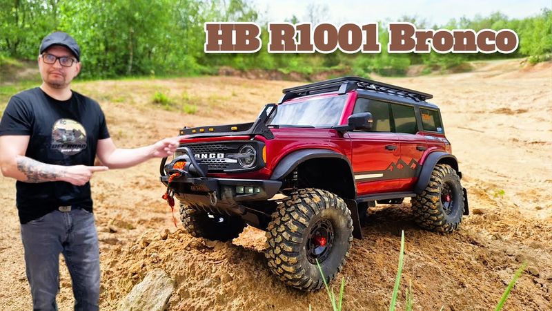 RC HB R1001 Bronco scale 1/10 expedition in the sand
