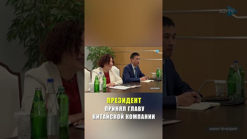 Президент Ильхам Алиев принял в Мингячевире председателя Совета директоров китайской компании
