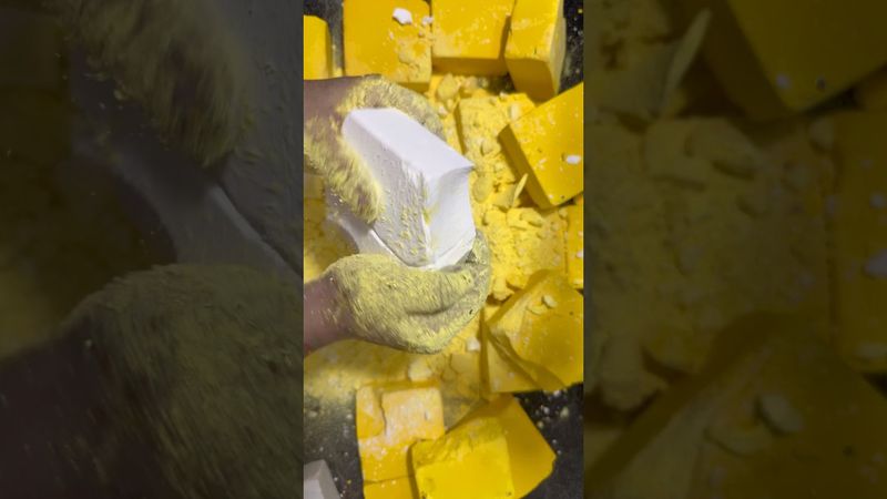 Soft Plain Gym Chalk ASMR crushing #shorts