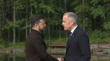 Canada's PM welcomes Ukraine's Volodymyr Zelensky to G7 | AFP