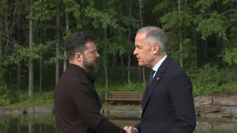 Canada's PM welcomes Ukraine's Volodymyr Zelensky to G7 | AFP