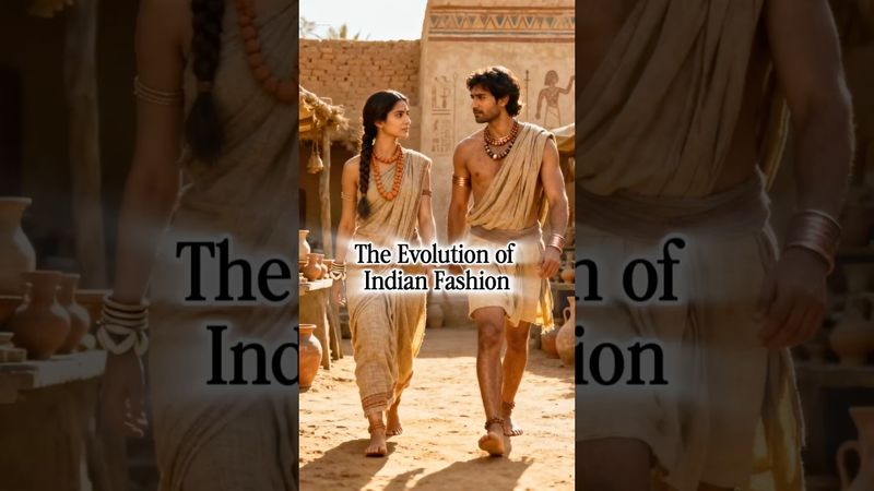 The Evolution of Indian fashion 🇮🇳 #history