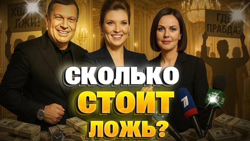 Вот почему они врут! Доходы Соловьёва, Скабеевой и Андреевой шокировали сеть