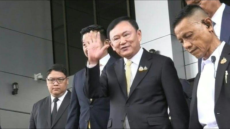 Thai ex-PM Thaksin leaves court after being cleared of royal insult charges | AFP