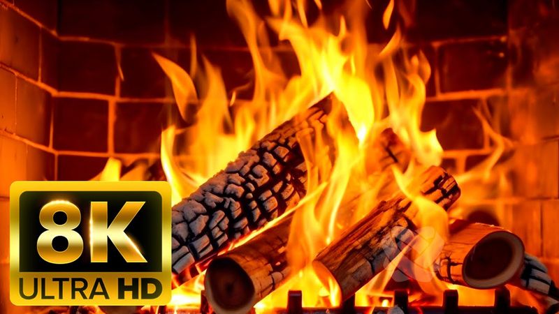 Burning Fireplace 8K Ultra HD (60FPS) 🔥 Heals Stress, Anxiety and Depression, Relieves Insomnia.