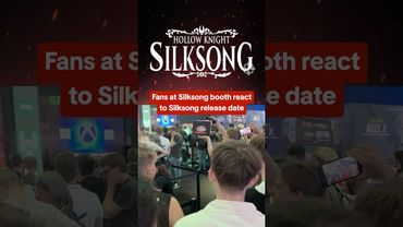 Fans react to Silksong release date while waiting in line to play Silksong. #gamescom2025 #silksong