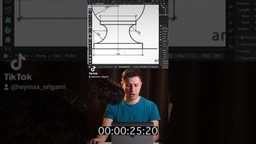 Ваза в блендер за 1 минуту | Blender 3d | моделирование по чертежу