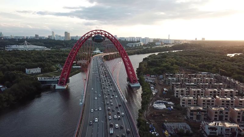 Живописный мост - Гребной канал с квадрокоптера