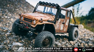 New Build 1/10 Rc Crawler FJ45 - VS4-10 4wd Off Road Driving 4x4 Rc Car / E3S-RC