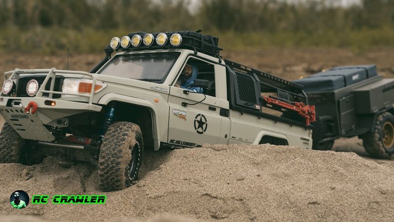 Rc Crawler Killerbody Lc70 - SCX10 Self Rescue on The Sand  Trailer 4x4 Rc Car #6