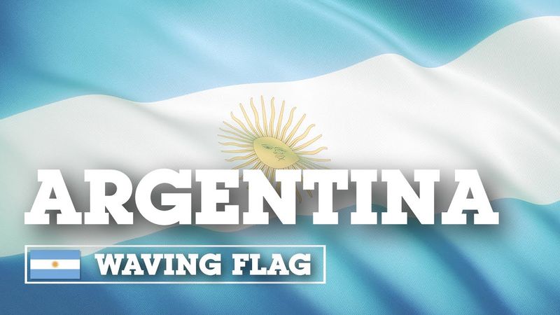 Развевающийся флаг Аргентины / Waving Flag of Argentina