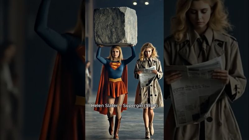 What if every Supergirl through all decades walked with her Actress? 🦸‍♀️✨ #supergirl