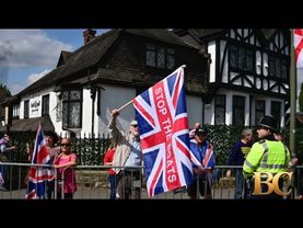 Scuffles, arrests as protesters across UK rally against asylum hotels