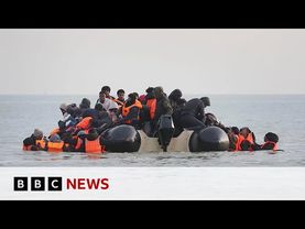Small boat crossings to UK in first half of year up 48%, figures show | BBC News