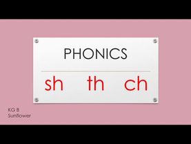 Phonics: Consonant Digraphs sh, th, ch sounds