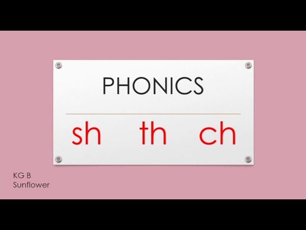 Phonics: Consonant Digraphs sh, th, ch sounds