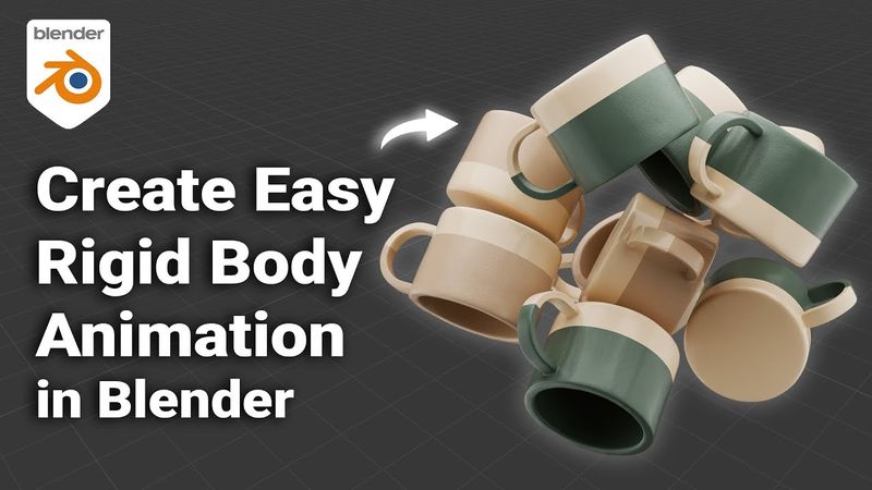 Create Easy Rigid Body Force Animation in Blender 4.4 Tutorial