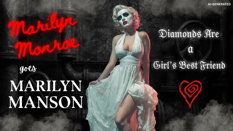 Marilyn Monroe goes Marilyn Manson – Diamonds Are a Girl’s Best Friend (Industrial Rock AI Version)