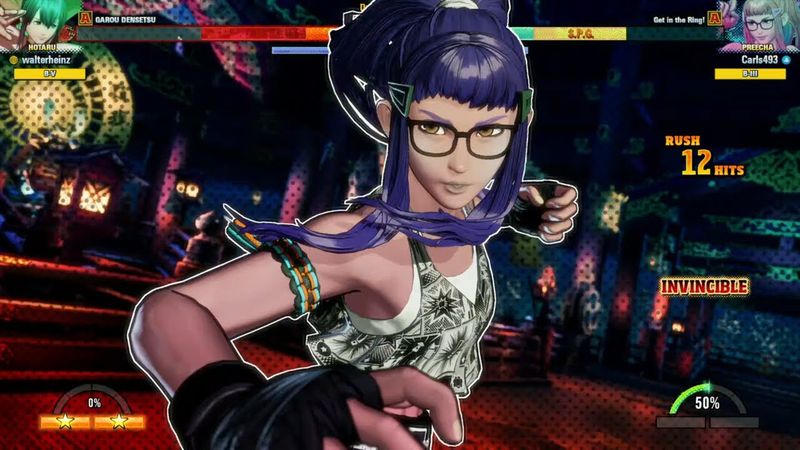 Fatal Fury: City of the Wolves: Match #203 (Ranked): Carls493 (Preecha) Vs. walterheinz (Hotaru)