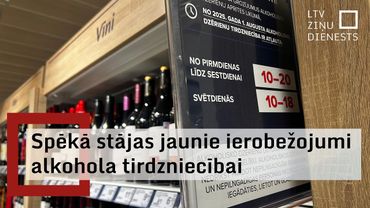 Saīsināts alkoholisko dzērienu pārdošanas laiks