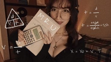 ୭ ¿PODRÁ ESTA CHICA NERD ENSEÑARTE FISICA(MRU)? EN ASMR ୭.ᐟ