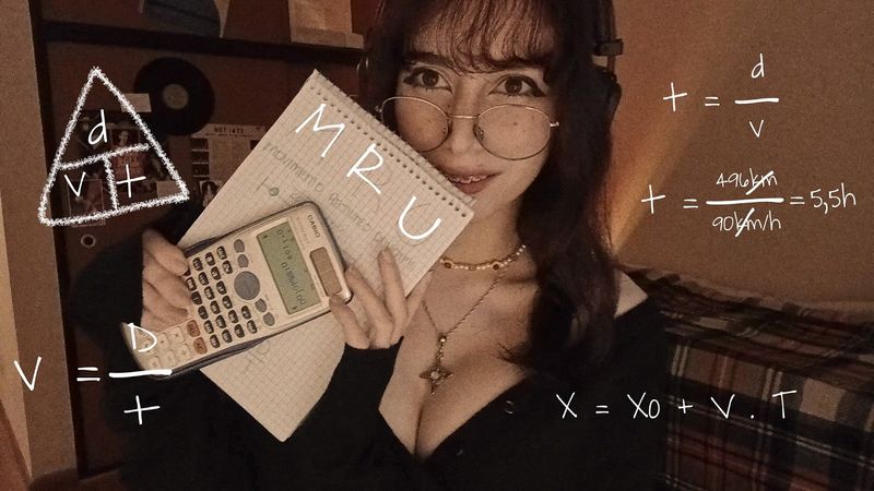 ୭ ¿PODRÁ ESTA CHICA NERD ENSEÑARTE FISICA(MRU)? EN ASMR ୭.ᐟ