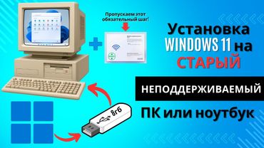 Установка Windows 11 на неподдерживаемый компьютер без TPM 2.0 и UEFI