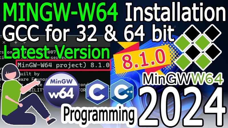 How to install MinGW-w64 on Windows 10/11 [2024 Update] 8.1.0 GNU GCC Compiler | C C++ Programming