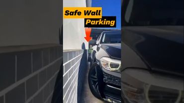 How to Park Precisely Next to a Wall #cardrivingtips #automobile #shorts
